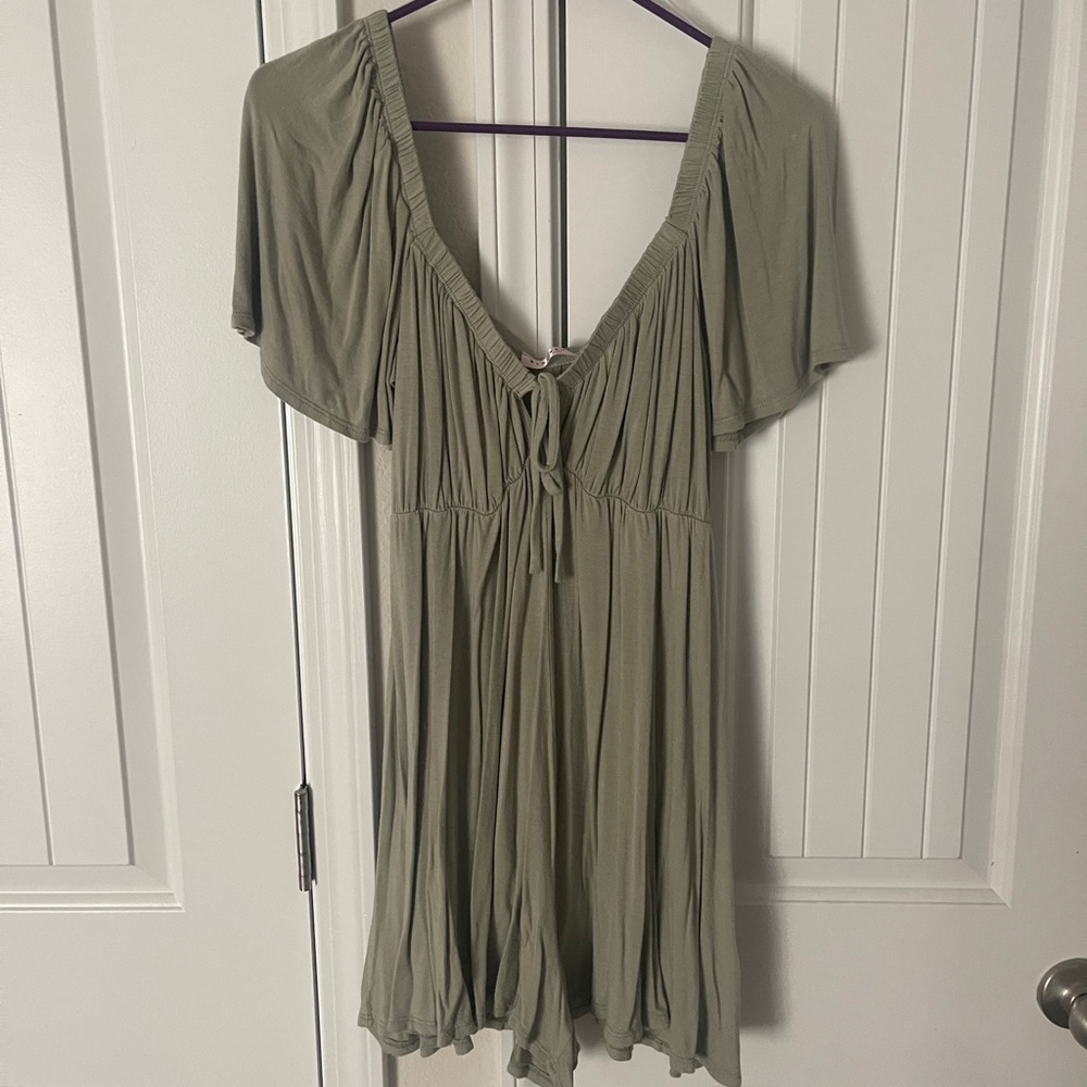 Sage green soft romper